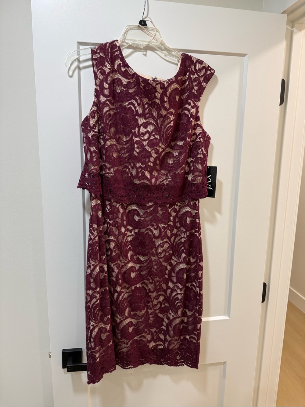 Jax Burgundy Lace Midi Dress